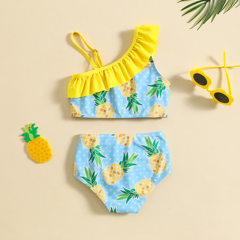 Toddler 2-Piece Blue Pineapple Swimwear