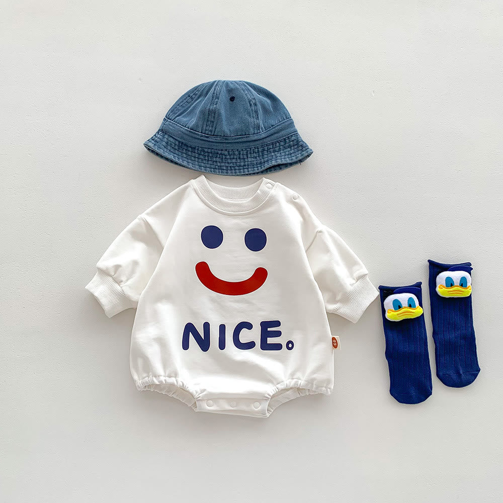 NICE Baby Smile Bodysuit with Denim Hat