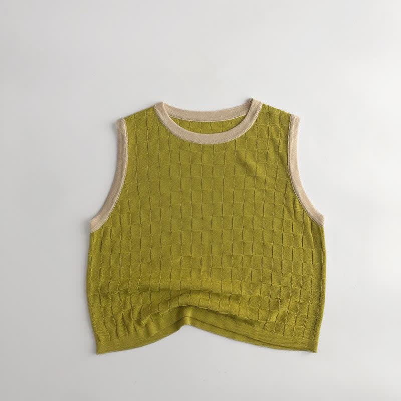 Toddler Boy Plaid Soft Tank Top