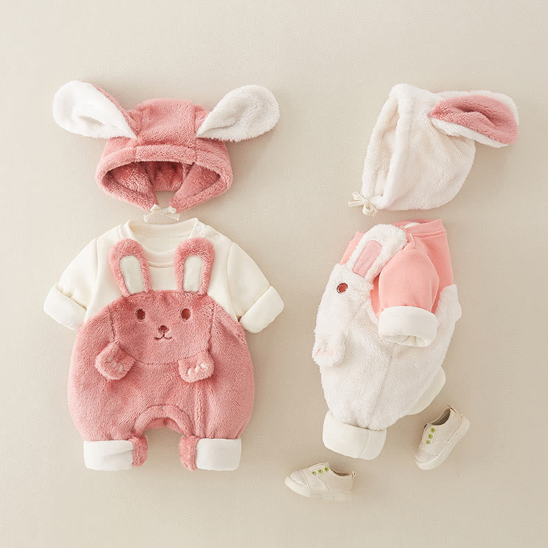 Baby Bunny Cute Romper with Bonnet