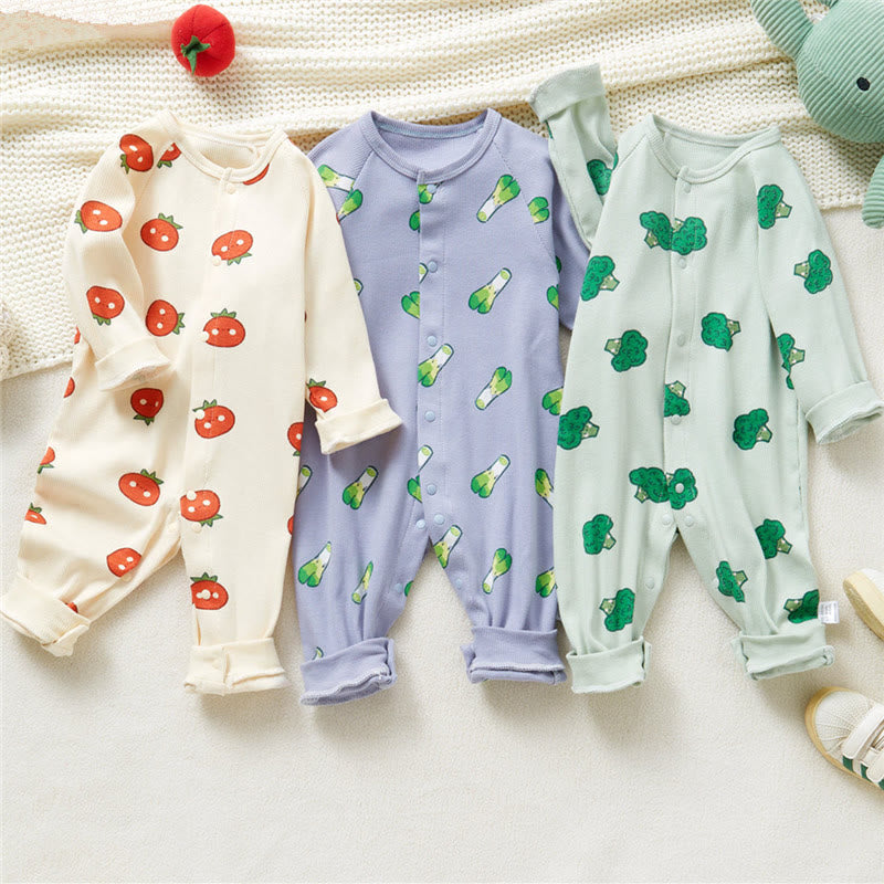 Baby Cartoon Vegetable Soft Romper