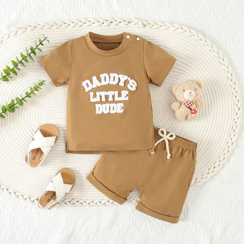 DADDY'S LITTLE DUDE Baby 2-Piece Soft Set