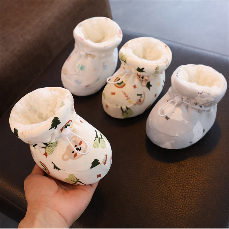 Baby Fleece Lined Animal Cloud Shoes