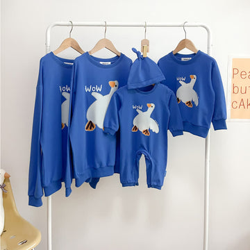 WOW Family Matching Goose Romper Sweatshirt