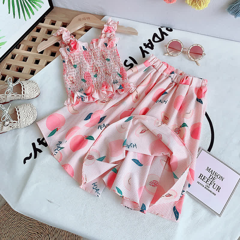 PEACH Toddler Girl 2-Piece Pink Set