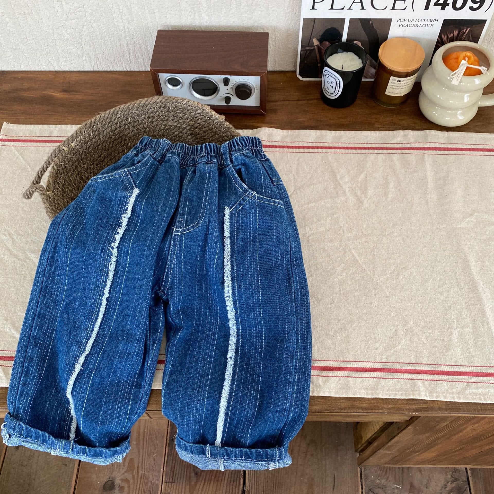 Toddler Design Loose Denim Pants