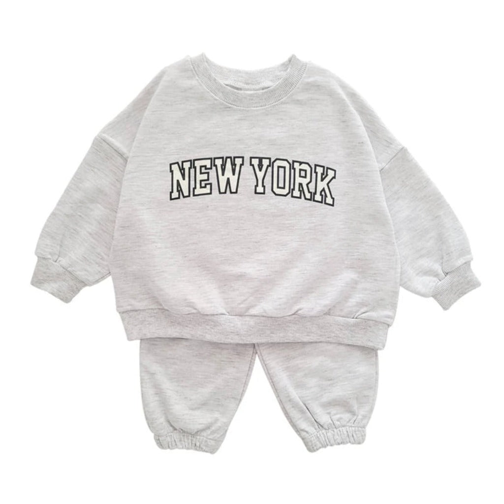 New York Sweatshirt and Sweatpant Set