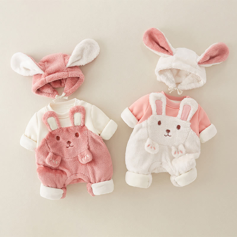 Baby Bunny Cute Romper with Bonnet