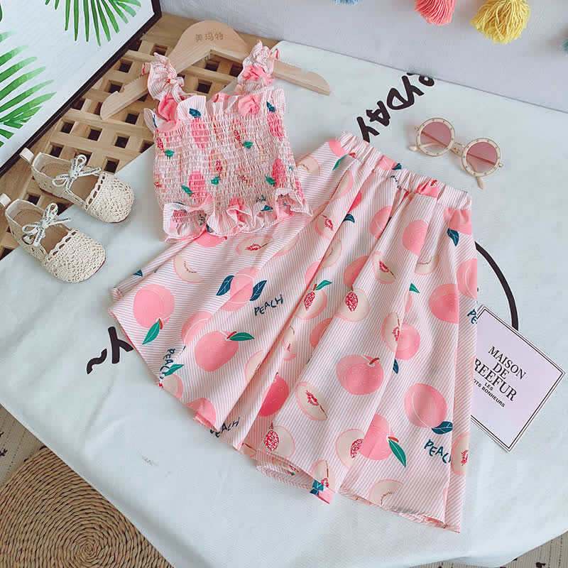 PEACH Toddler Girl 2-Piece Pink Set