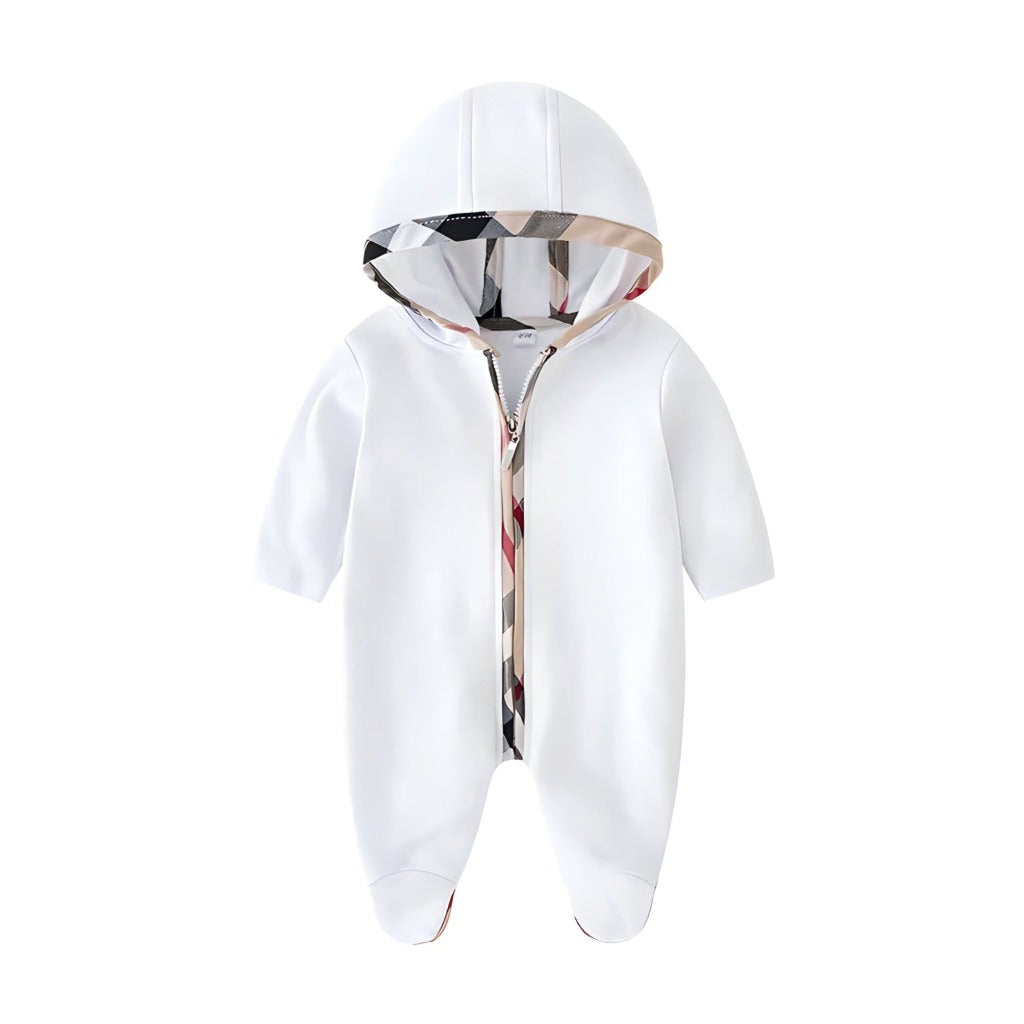 Baby Zipper Hooded Jumpsuit