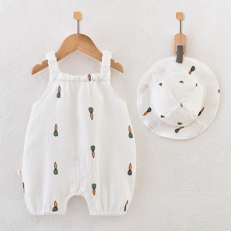 Baby Lovely Carrot Romper with Hat