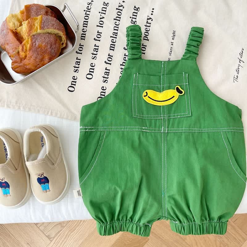 Baby Toddler Banana Overalls Monkey Tee