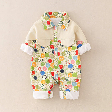 Baby Smile Face Polo Romper