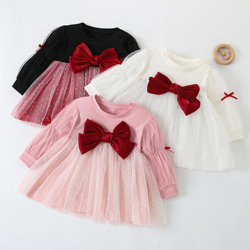 Baby Toddler Sweet Bow Tulle Dress