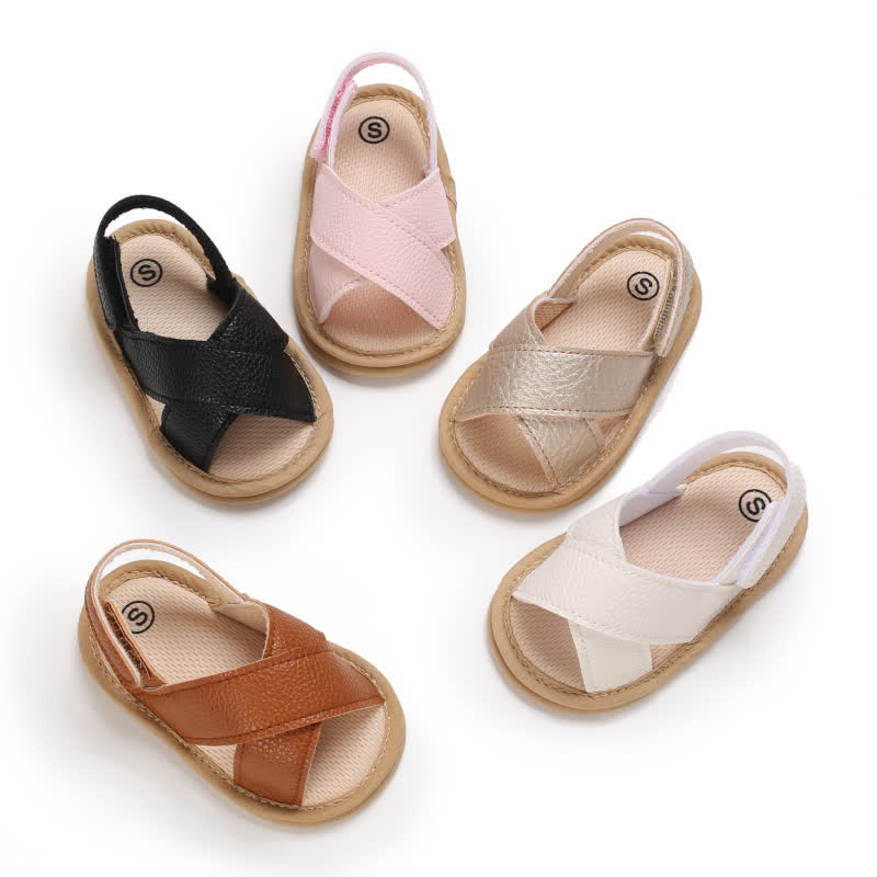 Baby Girl Cross Sandals Prewalker Shoes