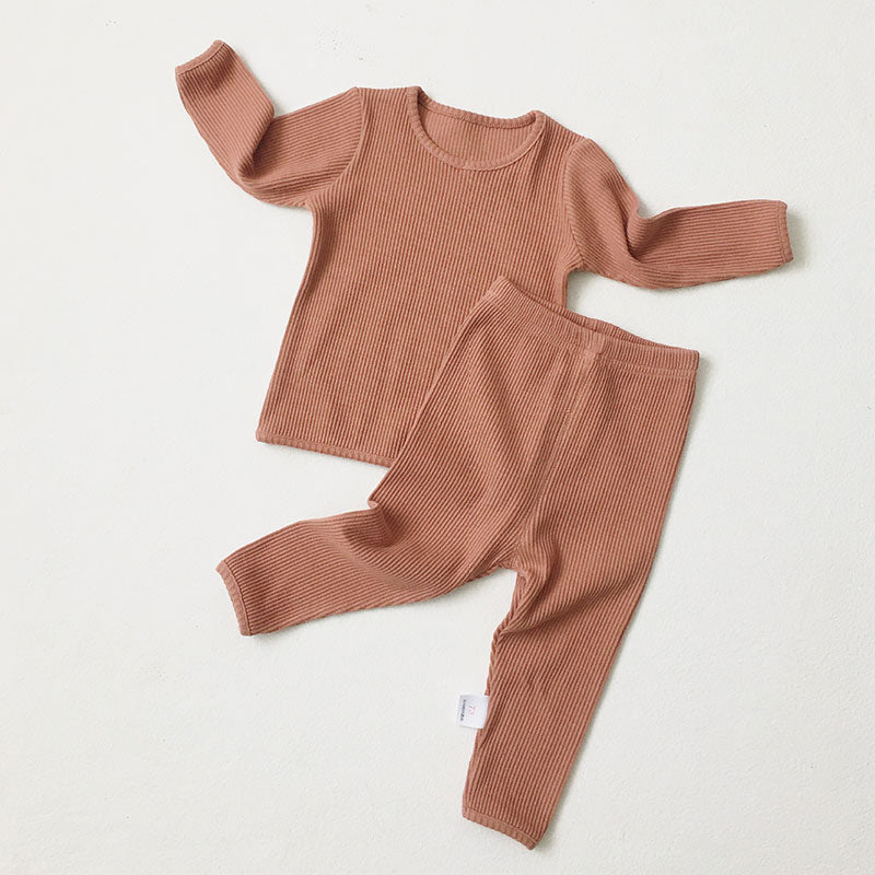 Baby Ribbed Solid Color Set