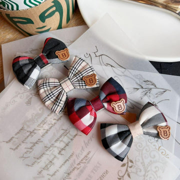 4-Piece Ribbon Bow Hair Clips