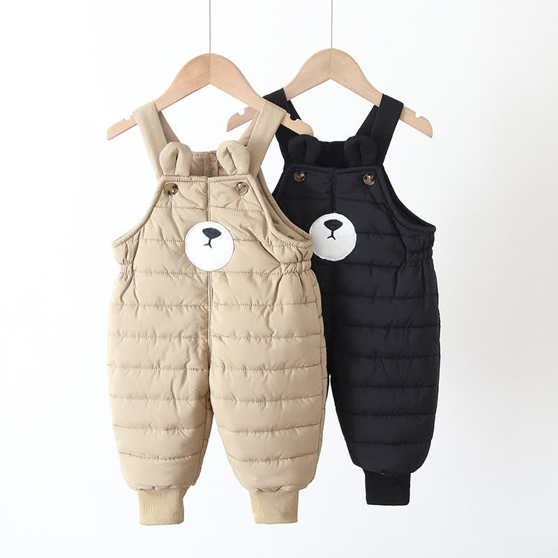 Toddler Bear Down Strap Overalls