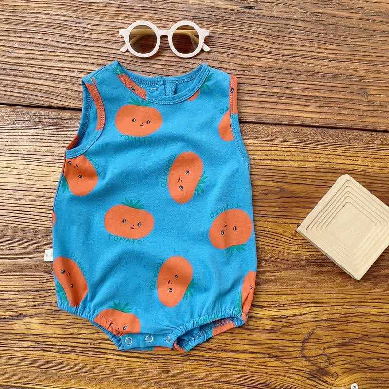 TOMATO Baby Sleeveless Cute Bodysuit