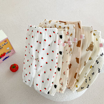 Baby Fruit Animal Flower Linen Pants