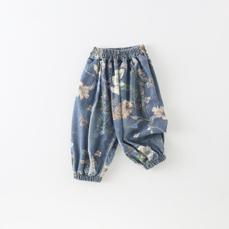 Toddler Design Lotus Denim Blue Pants