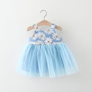 Baby Girl Bowknot Daisy Tulle Dress