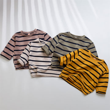 Toddler Casual Striped Soft T-shirt