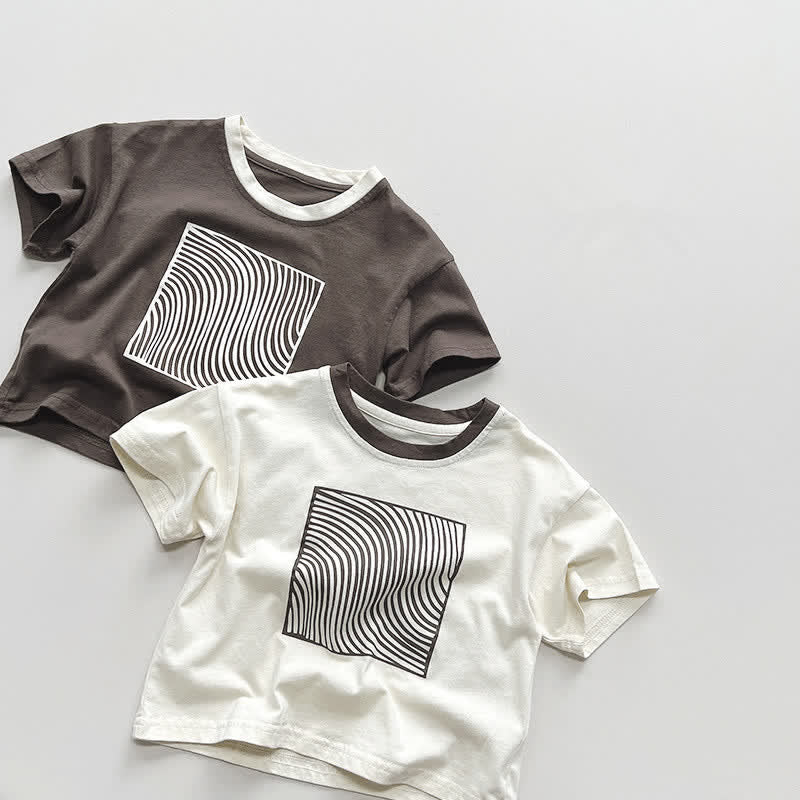 Toddler Design Earthy Color Soft T-shirt