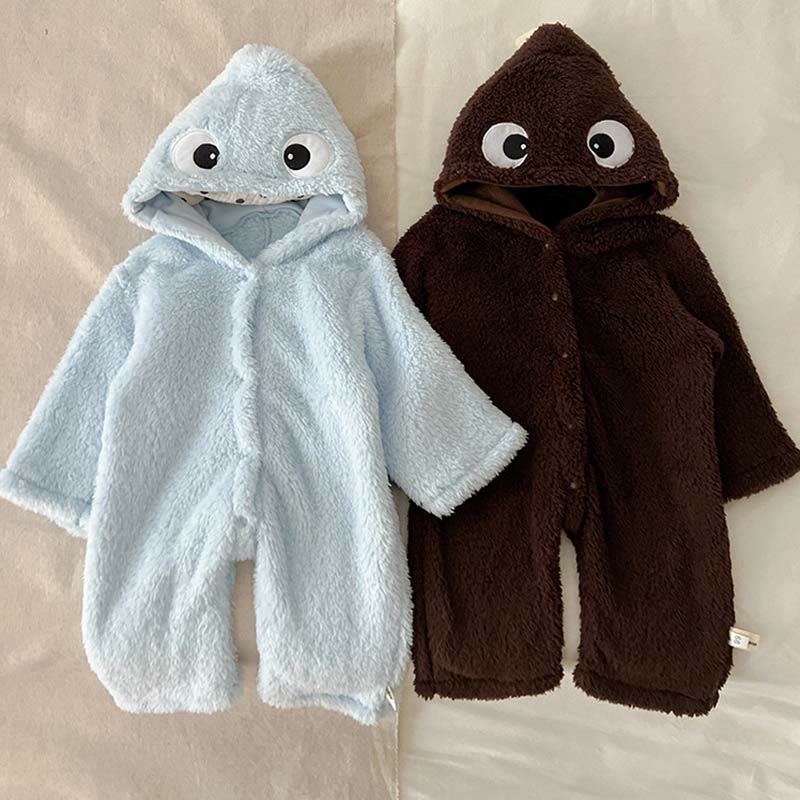 Baby Dino Plush Hooded Romper