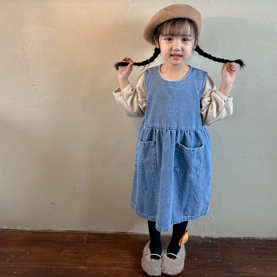 Toddler Girl Denim Sleeveless Dress