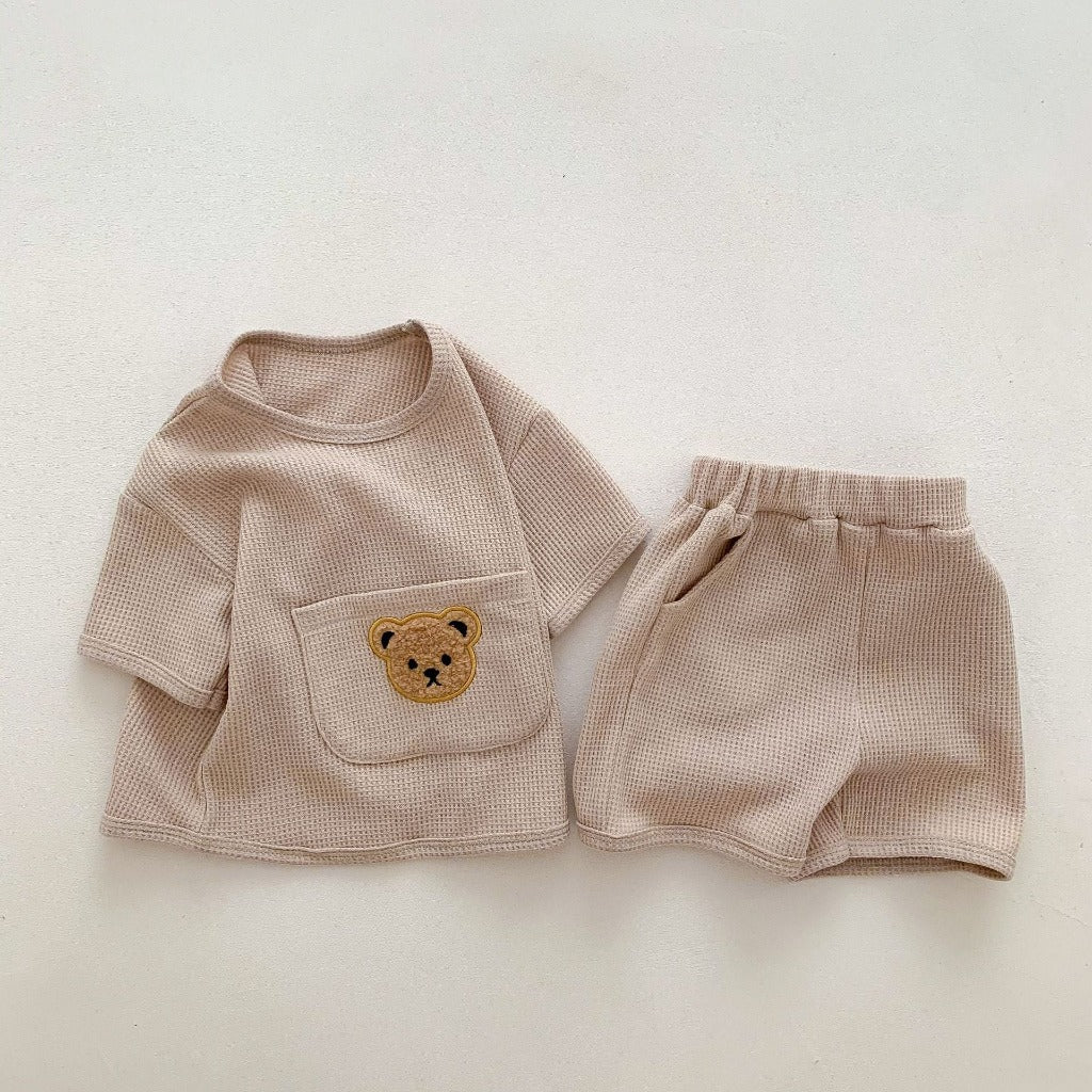 Baby And Toddler 2-Piece Soft Cotton Bear Set