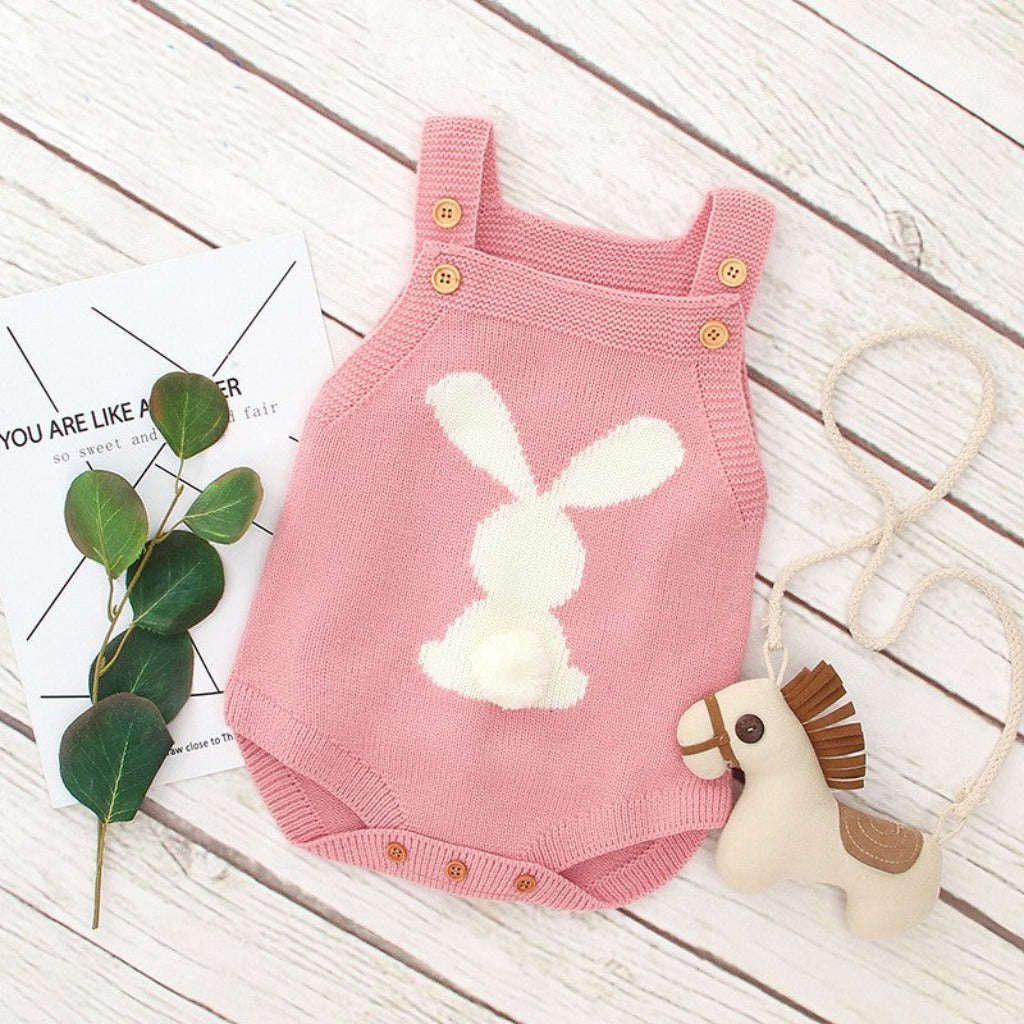 Knit Baby and Toddler Rabbit Bodysuit