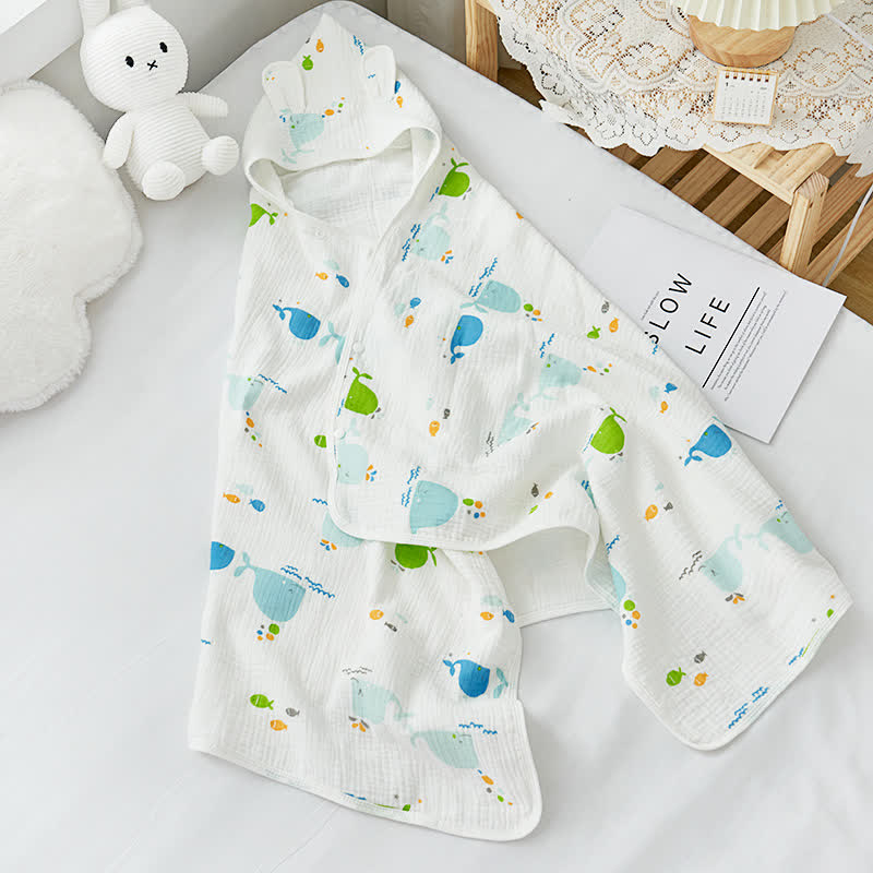 Toddler Cute Hooded Bath Towel