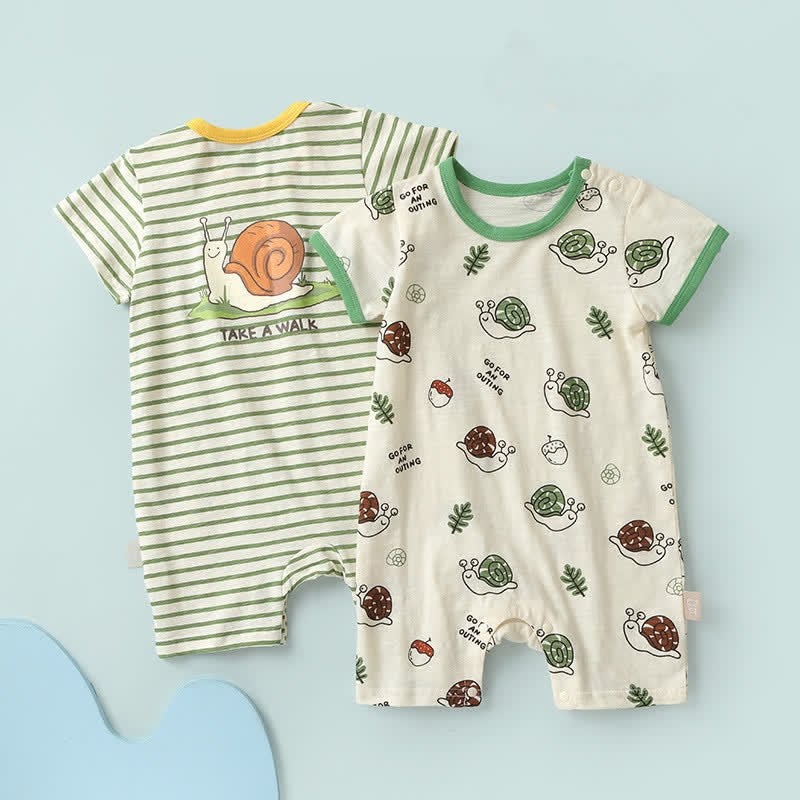 TAKE A WALK Baby Snail Romper