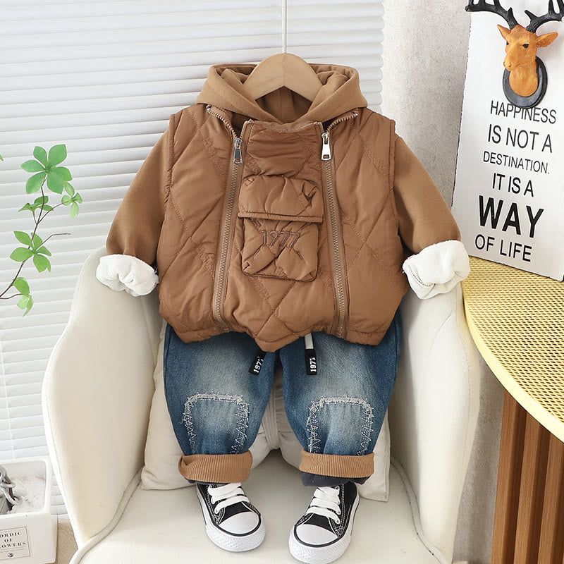 1977 Toddler Boy Zip 3 Pcs Set