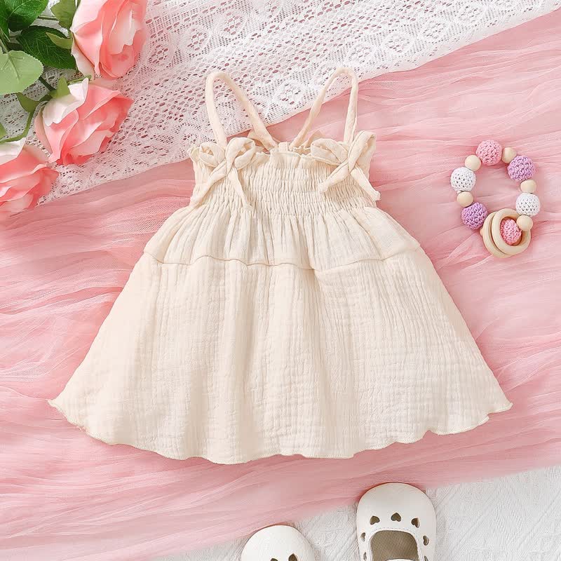 Baby Bows Solid Color Skirted Bodysuit