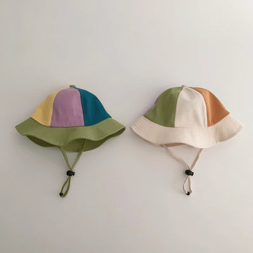 Baby Color Block Sun Bucket Hat