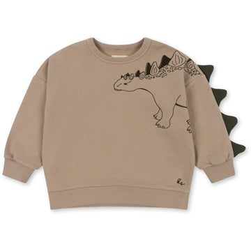 Beige Boys' Dino Tail Sweatshirt