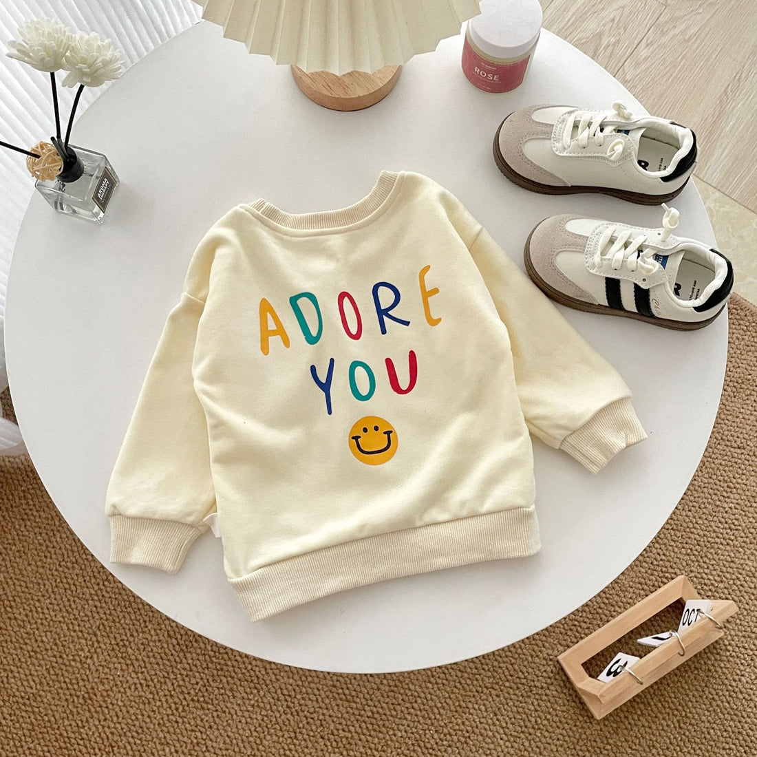 ADORE YOU Baby Toddler Smile Sweatshirt