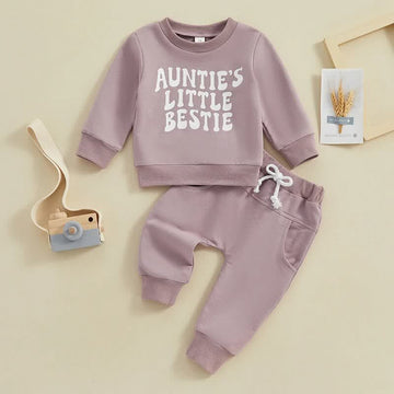 AUNTIE'S LITTLE BESTIE Baby 2-Piece Set