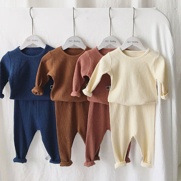 Baby Ribbed Solid Color Set