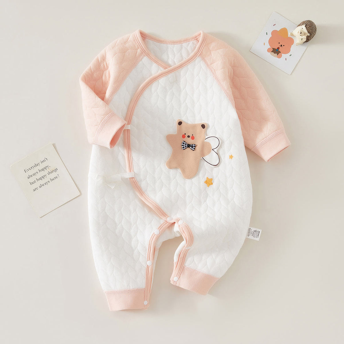 Baby Angel Bear Kimono Romper