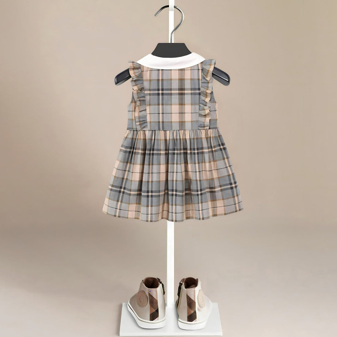 Vintage Plaid Faye Girls' Dress