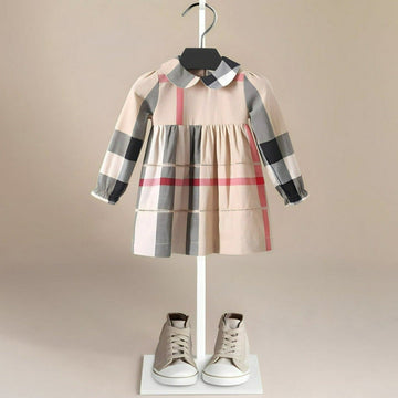 Beige Dreamer Girls' Dress