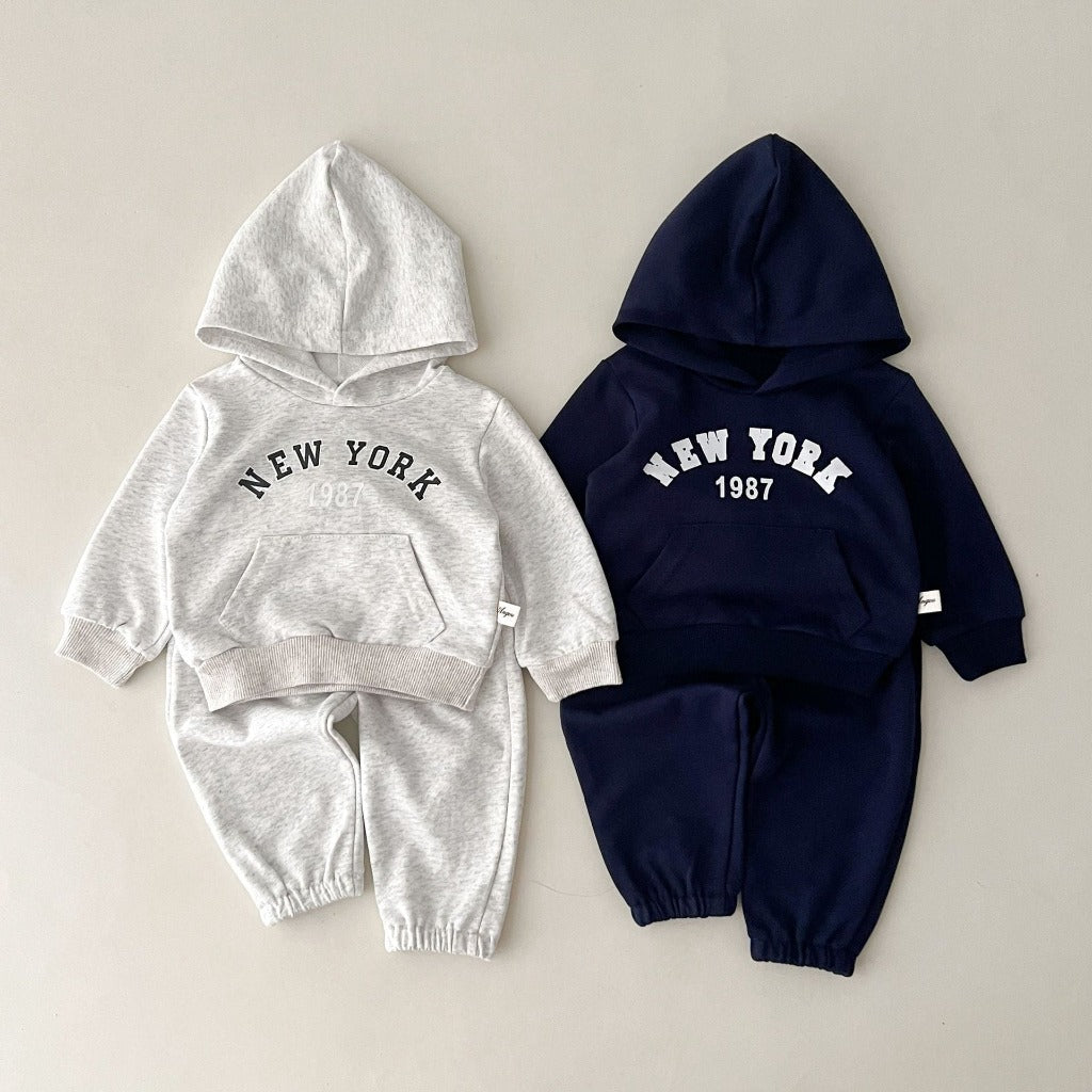 New York Hoodie Sweatshirt and Pants Set