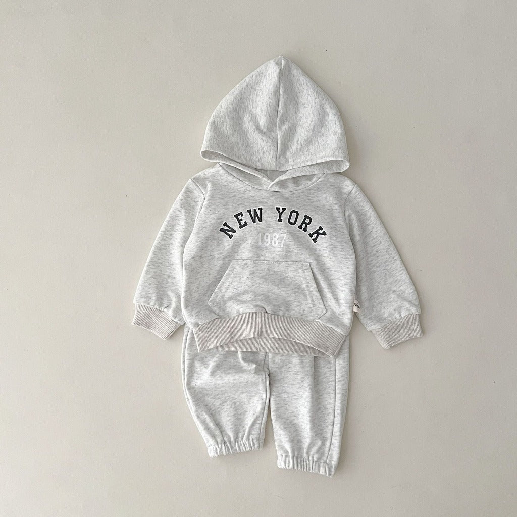 New York Hoodie Sweatshirt and Pants Set