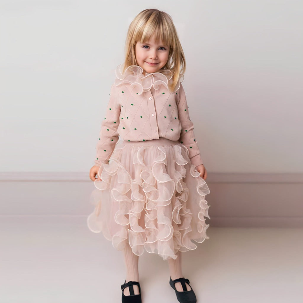 2-Piece Boho Blush Pink Girls' Set