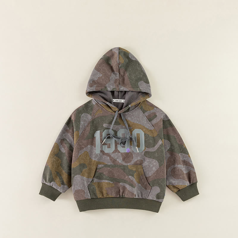 1990 Toddler Number Camouflage Hoodie