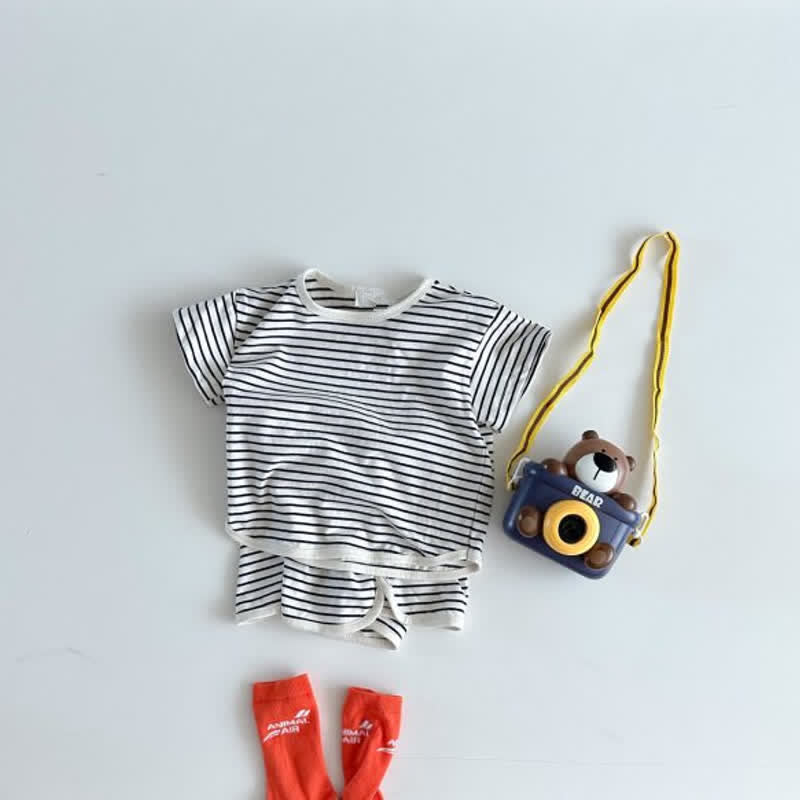 Baby Unisex Striped Pajamas Set