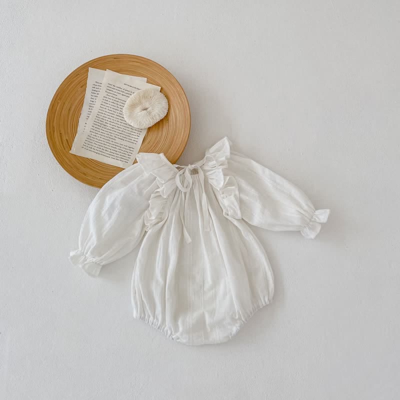 Baby Ruffled Smocked Bodysuit